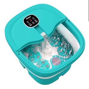 HOSPAN Collapsible Foot Spa Electric Rotary Massage, Foot Bath with Heat,